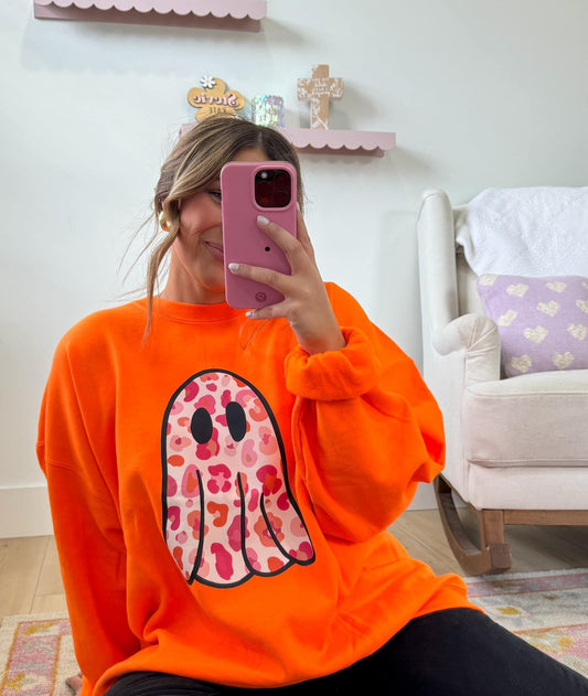 Spooky Leopard Ghost Sweatshirt