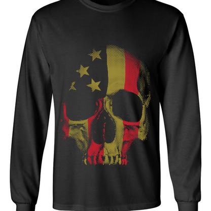 Gold & Red Skull