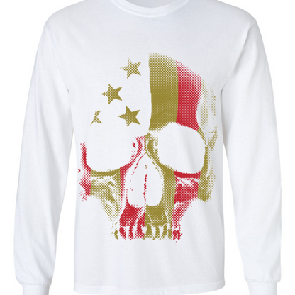 Gold & Red Skull